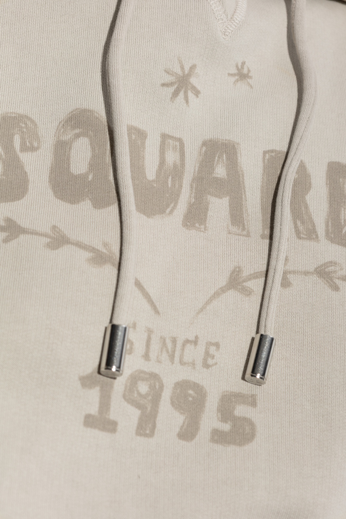 【関税&送料込】Dsquared Beige Cotton Sweatshirt Men's Sweatshirts and Hoodies | DSQUARED2